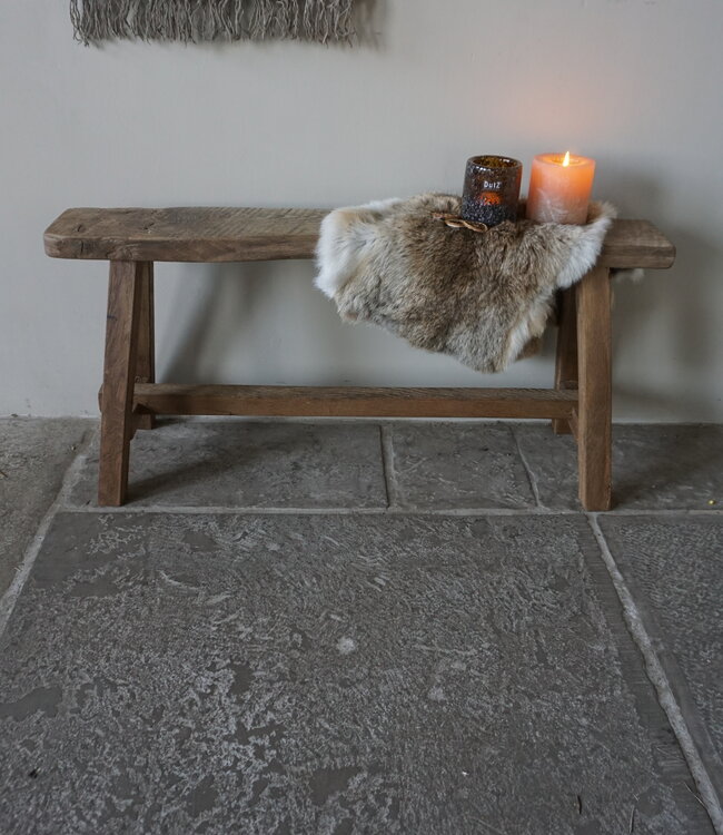 Rene Houtman Oud Eikenhouten Bankje | B100 x H46 x D30 cm