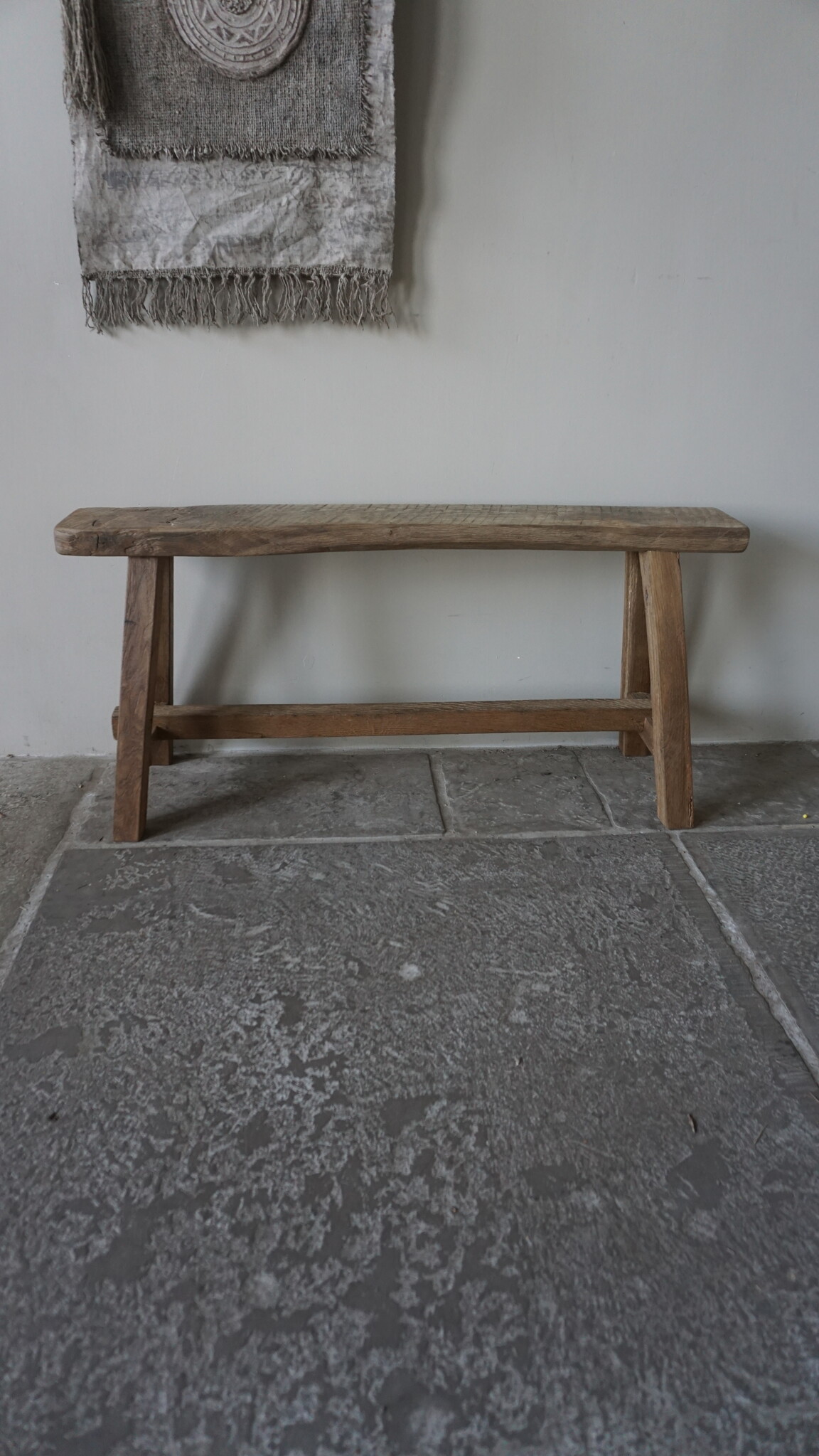 Rene Houtman Oud Eikenhouten Bankje | B100 x H46 x D30 cm