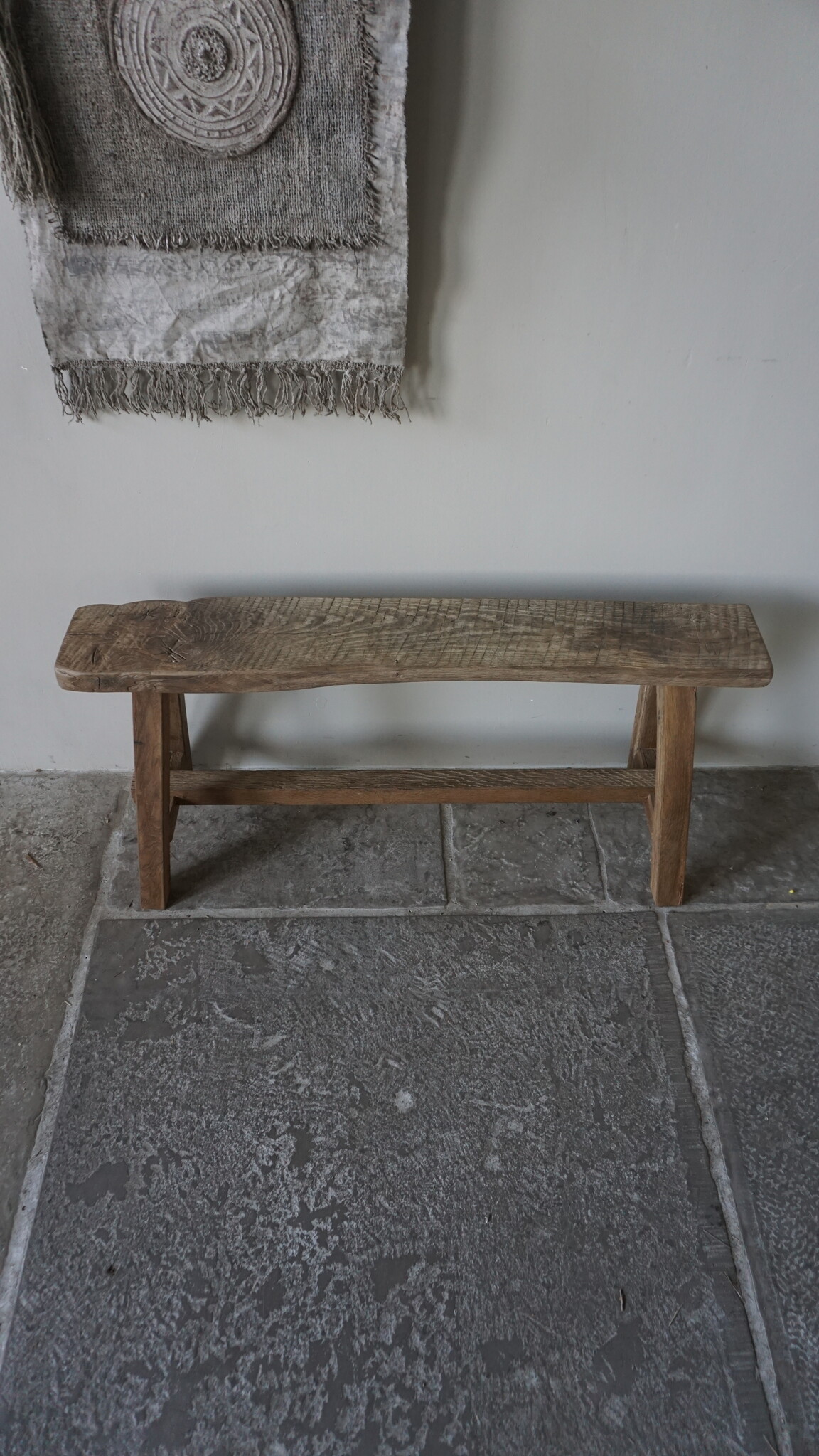 Rene Houtman Oud Eikenhouten Bankje | B100 x H46 x D30 cm