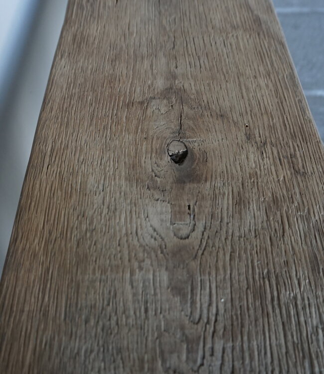 Rene Houtman Oud Eikenhouten Bankje | B100 x H45,5 x D30 cm