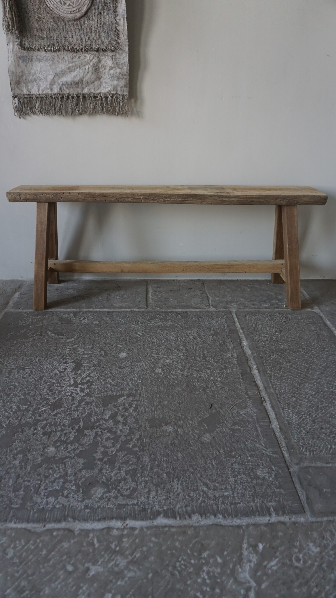 Rene Houtman Oud Eikenhouten Bankje | B120 x H45,5 x D31 cm