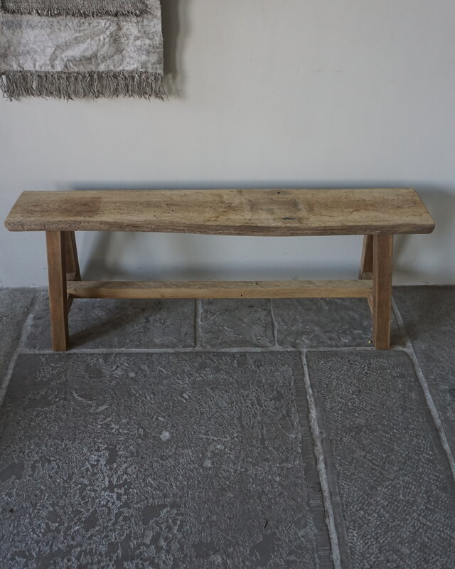 Rene Houtman Oud Eikenhouten Bankje | B120 x H45,5 x D31 cm