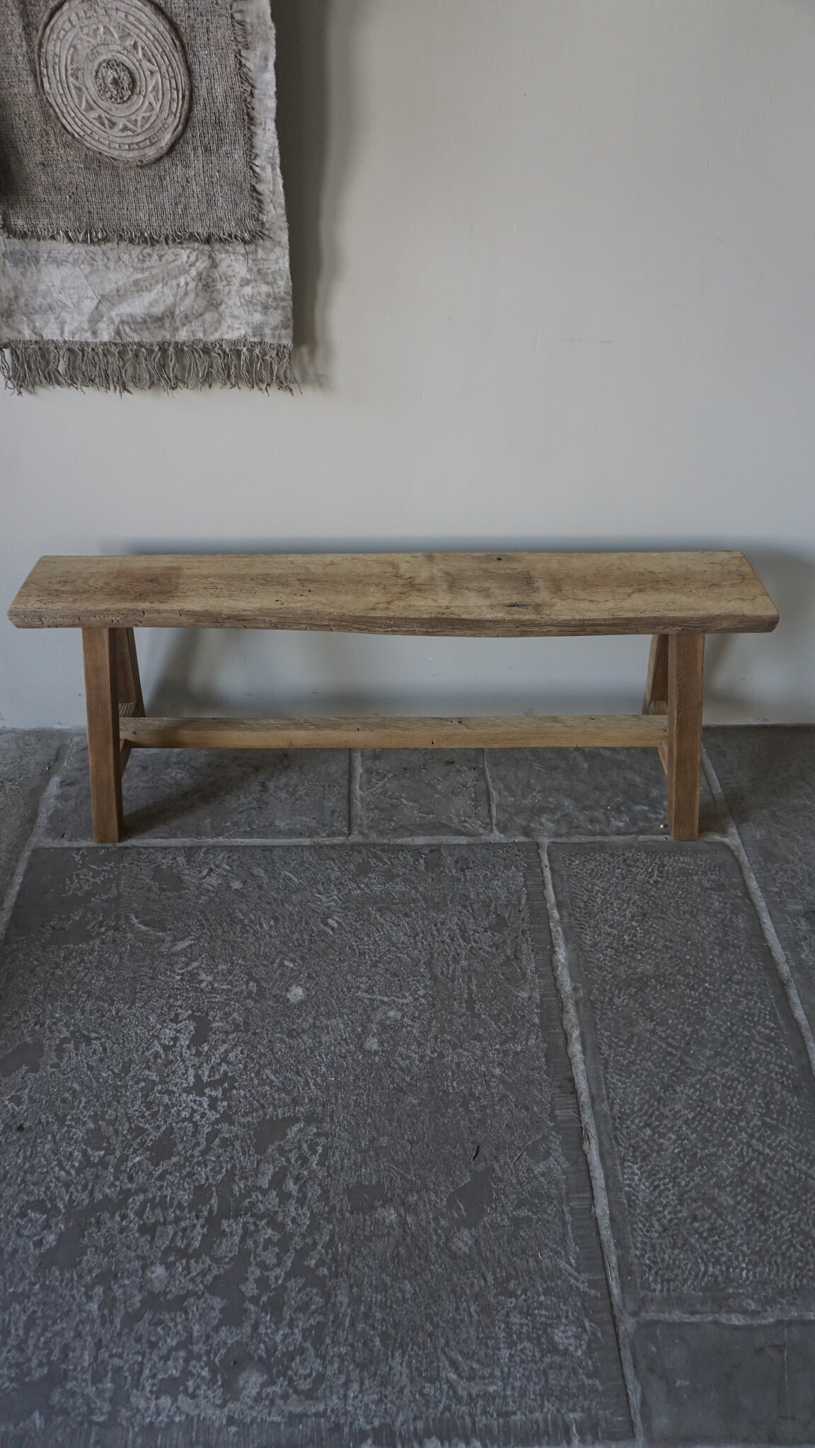 Rene Houtman Oud Eikenhouten Bankje | B120 x H45,5 x D31 cm