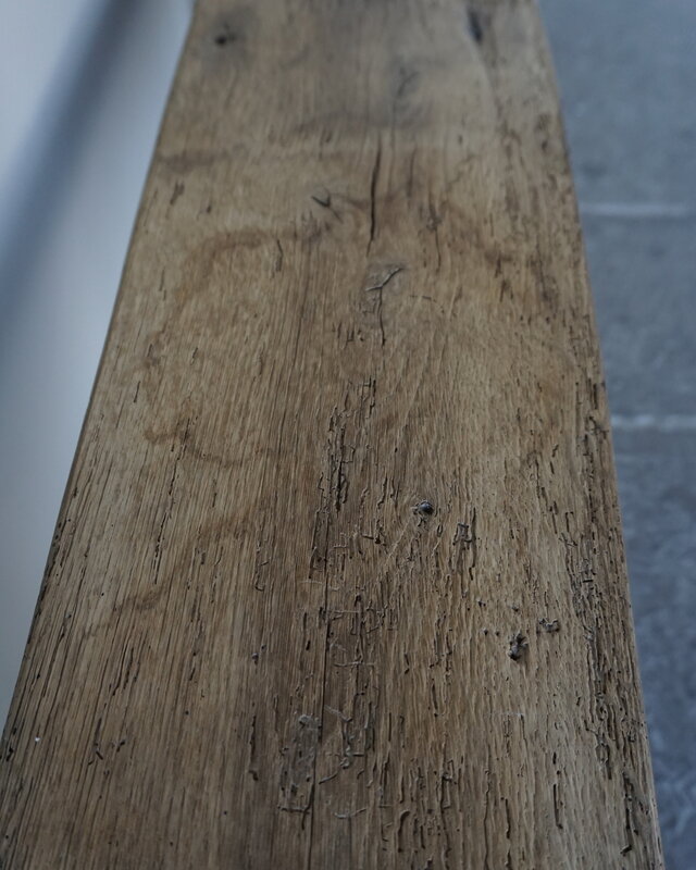 Rene Houtman Oud Eikenhouten Bankje | B120 x H45,5 x D31 cm