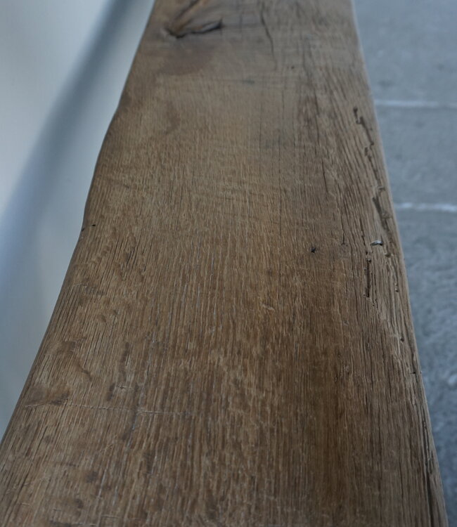 Rene Houtman Oud Eikenhouten Bankje | B120 x H45,5 x D32 cm