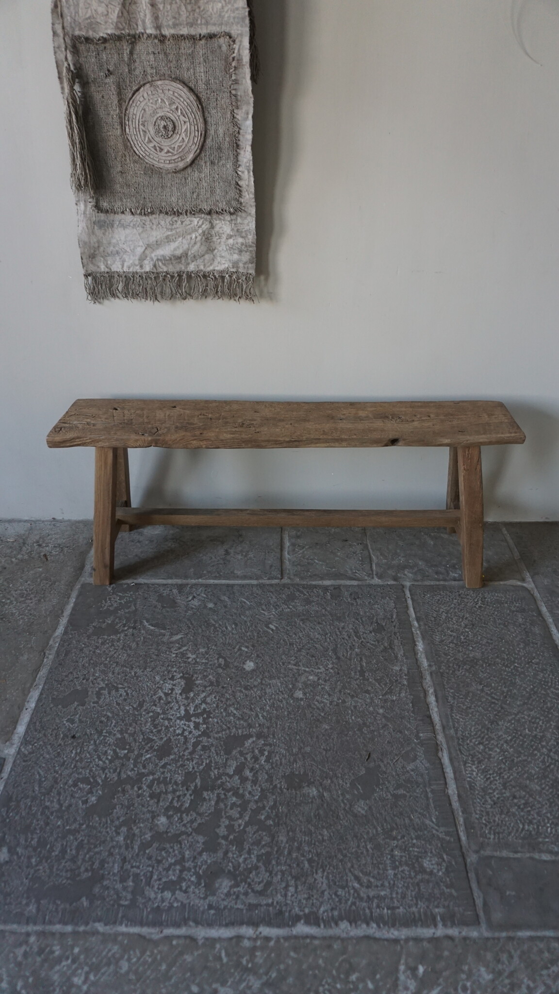 Rene Houtman Oud Eikenhouten Bankje | B120 x H44,5 x D31 cm