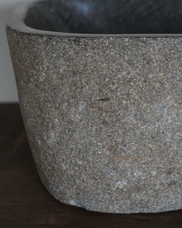 Rene Houtman Kleine Stenen Waskom + Spoelgat | H13 x B28 x D25 cm