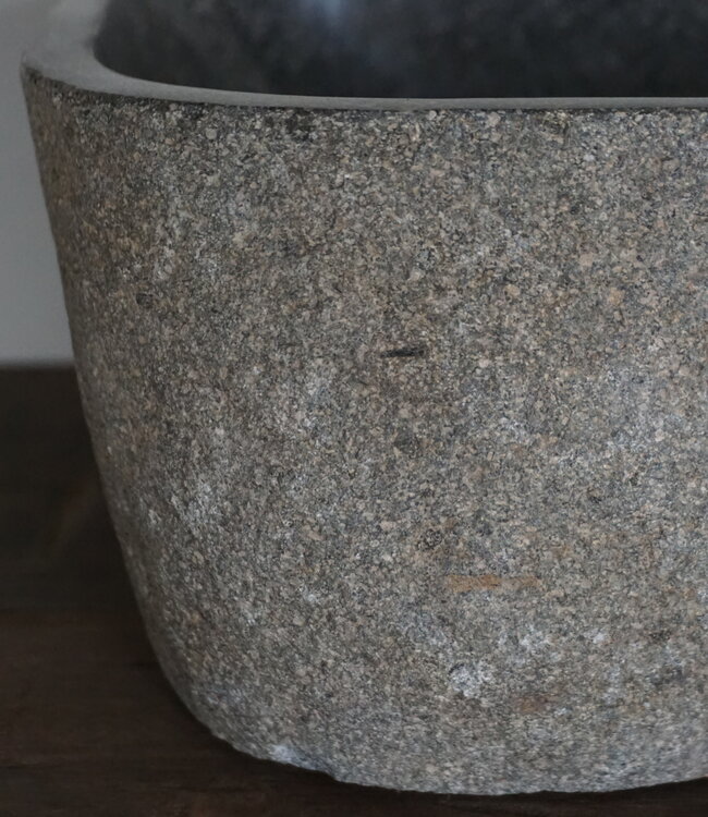 Rene Houtman Kleine Stenen Waskom + Spoelgat | H13 x B28 x D25 cm
