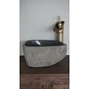 Kleine Stenen Waskom + Spoelgat | H13 x B28 x D25 cm