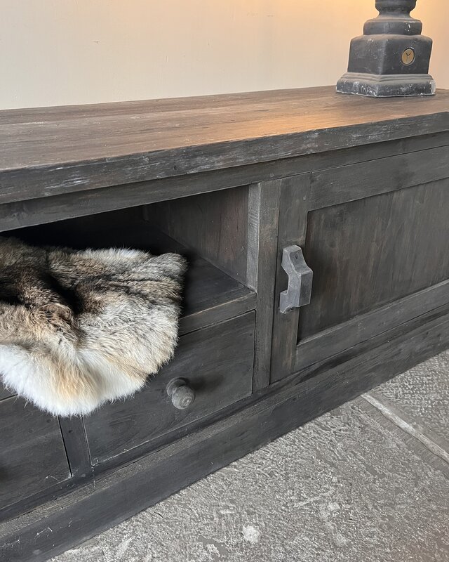 Rene Houtman TV-Meubel Rough | Dark Grey | B220xD50xH60 cm
