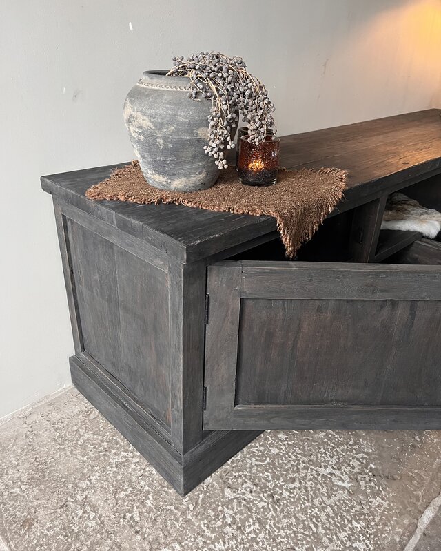 Rene Houtman TV-Meubel Rough | Dark Grey | B220xD50xH60 cm