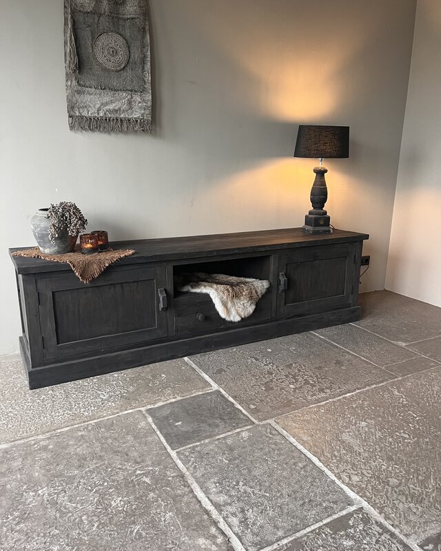 Rene Houtman TV-Meubel Rough | Dark Grey | B220xD50xH60 cm