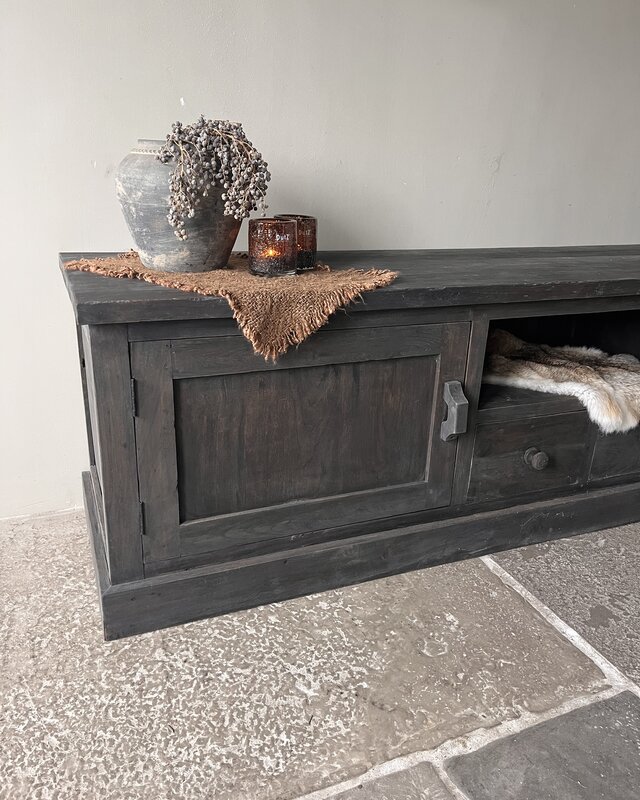 Rene Houtman TV-Meubel Rough | Dark Grey | B220xD50xH60 cm