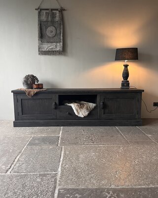 Rene Houtman TV-Meubel Rough | Dark Grey | B220xD50xH60 cm