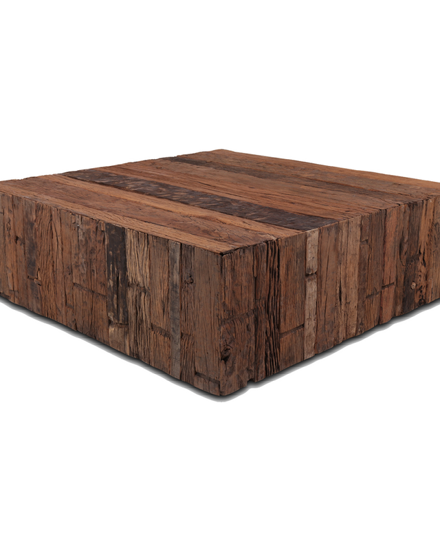 Rene Houtman Salontafel Oud Teak Hout Forino 100x100 Cm