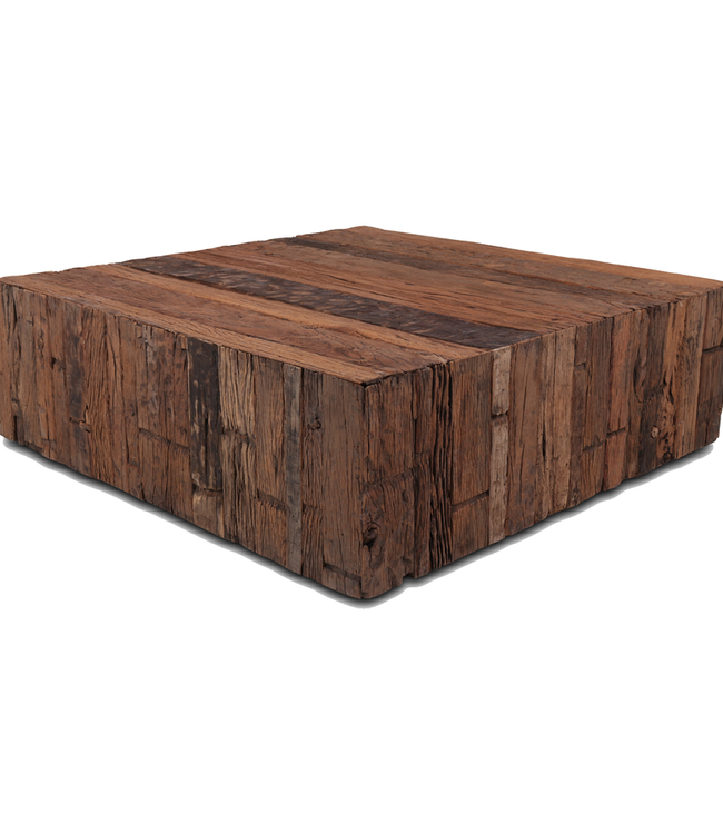 Rene Houtman Salontafel Oud Teak Hout Forino 100x100 Cm