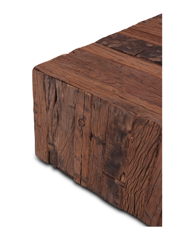 Rene Houtman Salontafel Oud Teak Hout Forino 100x100 Cm