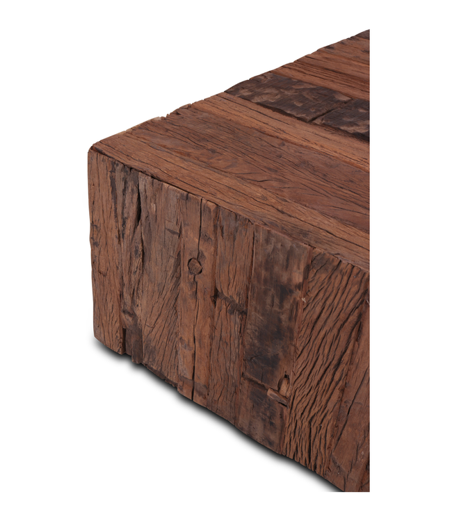 Rene Houtman Salontafel Oud Teak Hout Forino 100x100 Cm