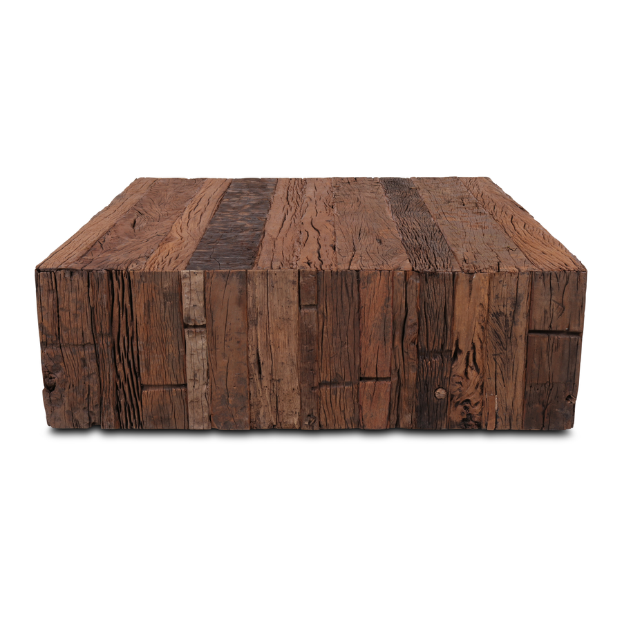 Rene Houtman Salontafel Oud Teak Hout Forino 100x100 Cm