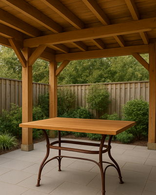 Rene Houtman Onderstel Tafel Ijzer Bruin 77x46x73 Cm
