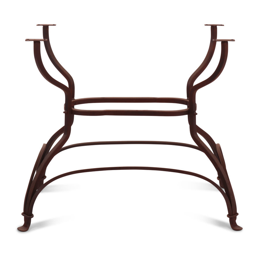 Rene Houtman Onderstel Tafel Ijzer Bruin 77x46x73 Cm