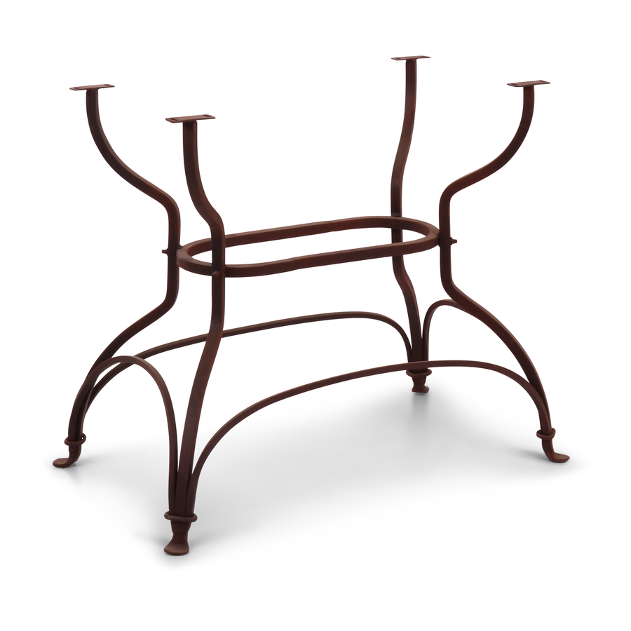 Rene Houtman Onderstel Tafel Ijzer Bruin 77x46x73 Cm
