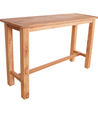 Rene Houtman Bartafel Teakhout Onbehandeld Naturel B180xD60xH110