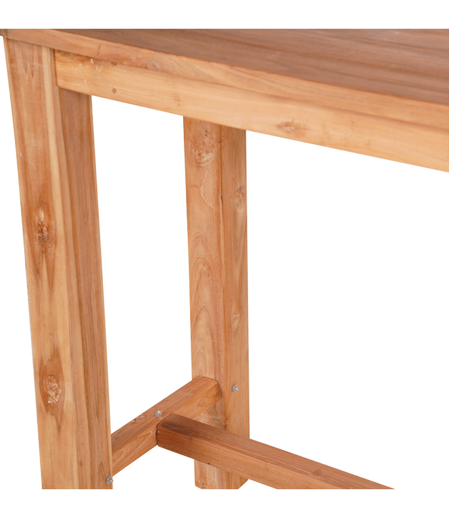 Rene Houtman Bartafel Teakhout Onbehandeld Naturel B180xD60xH110