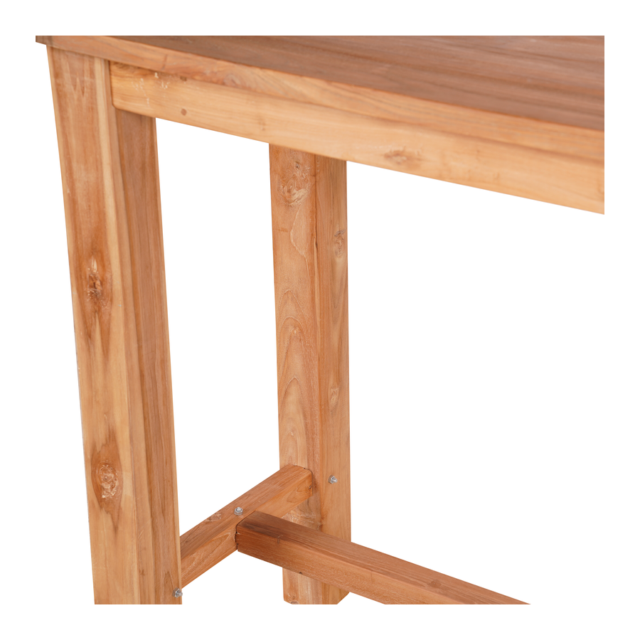 Rene Houtman Bartafel Teakhout Onbehandeld Naturel B180xD60xH110