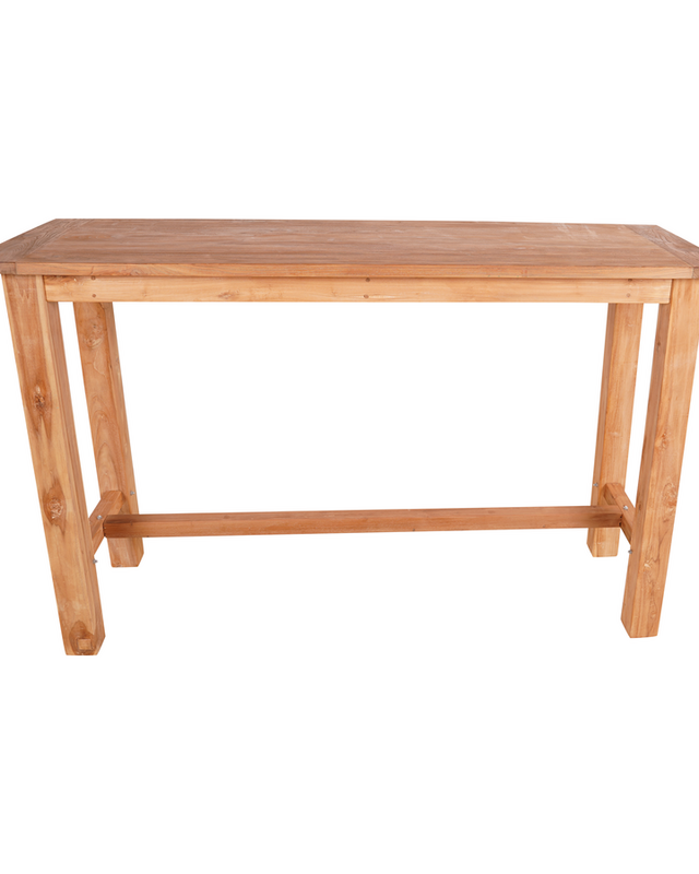Rene Houtman Bartafel Teakhout Onbehandeld Naturel B180xD60xH110