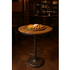 Bartafel Rond 80 cm x H107 Cm Ijzer Teakhout