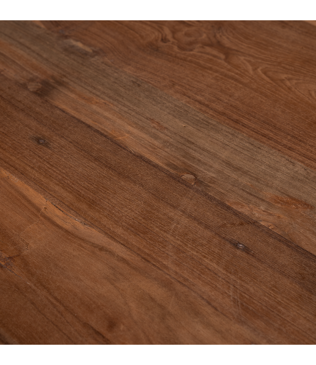 Rene Houtman Bartafel Rond 80 cm x H107 Cm Ijzer Teakhout