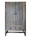Rene Houtman Grote Dichte 2-deurs kast 2 Lades - Grijs H220xB130xD50