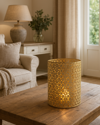 Countryfield Windlicht Taya | M | Naturel | H22,5 x D17 cm