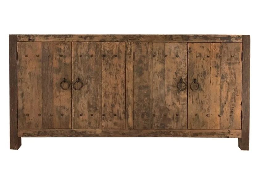 Rene Houtman Tv-meubel Rough 180x90x45 Cm Naturel 4 deurs