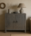 Rene Houtman Commode Oud Hout 2-Deurs Grijs H90xB90xD40 Cm