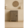 Commode Oud Hout 2-Deurs Grijs H90xB60xD40 Cm