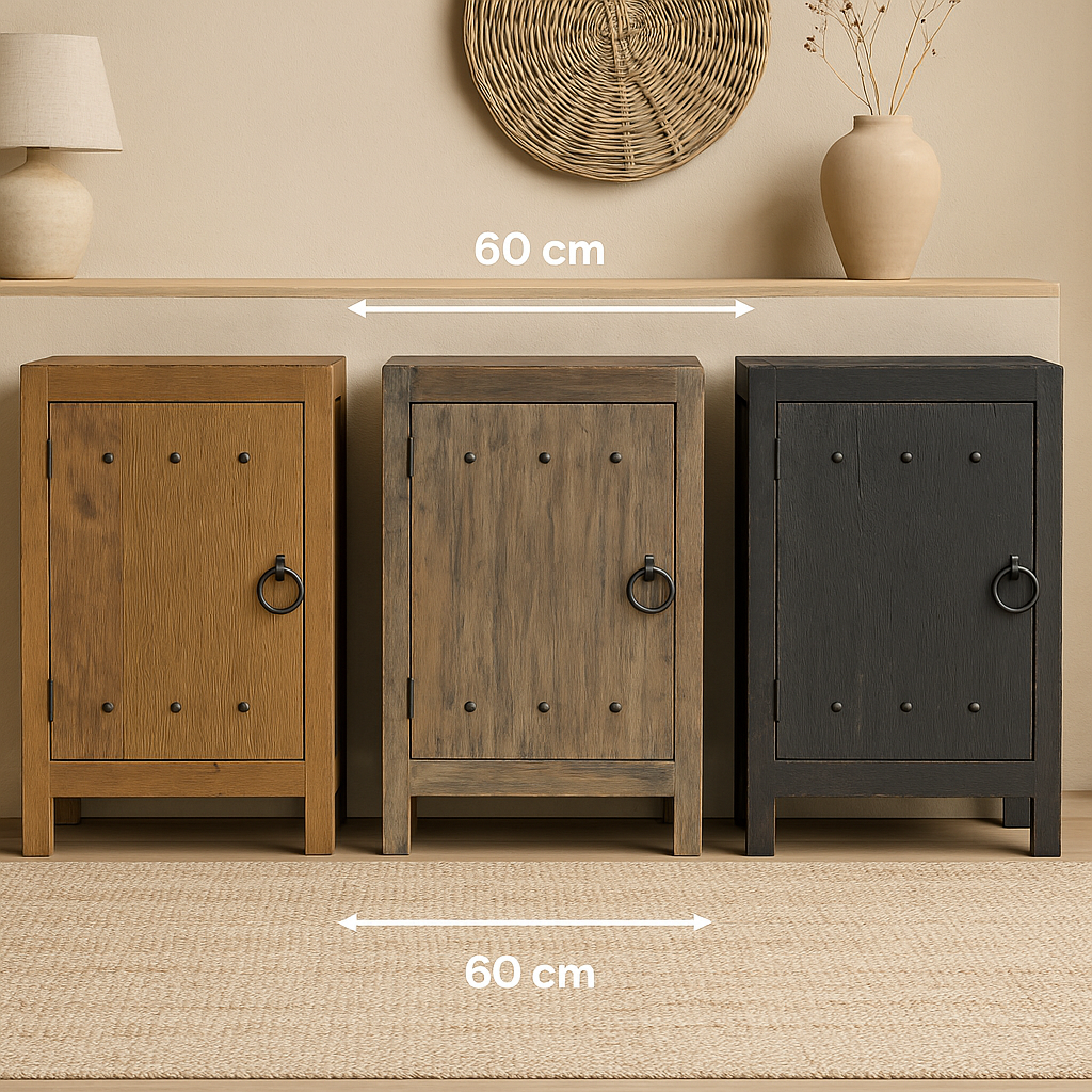 Rene Houtman Commode Oud Hout Old Black H90xB60xD40 Cm
