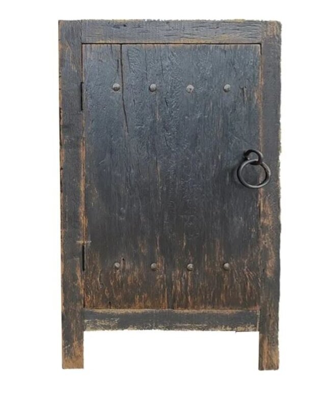 Rene Houtman Commode Oud Hout Old Black H90xB60xD40 Cm
