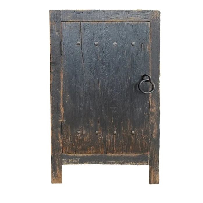 Rene Houtman Commode Oud Hout Old Black H90xB60xD40 Cm