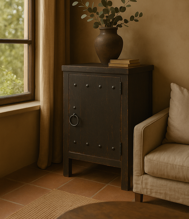 Rene Houtman Commode Oud Hout Old Black H90xB60xD40 Cm