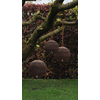 Ijzeren Ballen Set Van 3 - Roestkleur - Decoratie