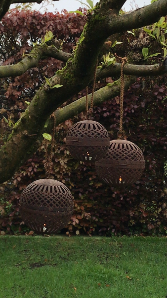 Rene Houtman Ijzeren Ballen Set Van 3 - Roestkleur - Decoratie
