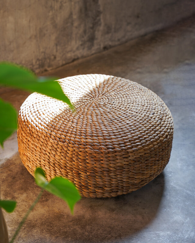 Bazar Bizar De Hyacinth Poef | Naturel | H30 x D60 cm