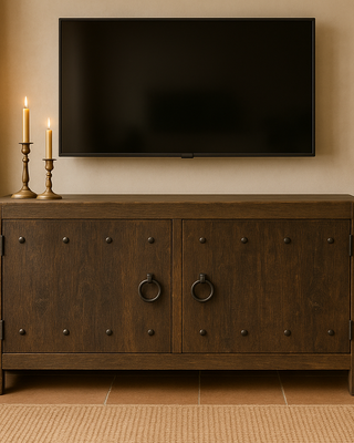 Rene Houtman TV-Dressoir | Grijs | 2-Deurs | 100x55x40 cm