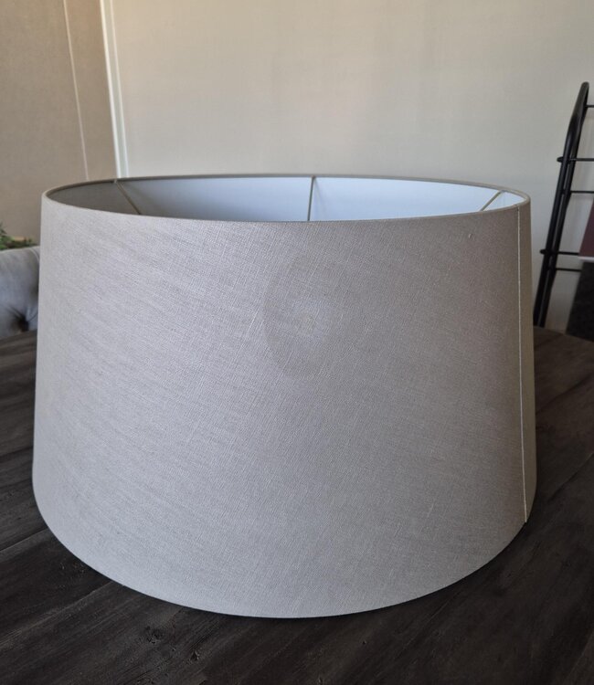 Rene Houtman Ronde Lampenkap | Ecru | Linnen | H31 x D50/60 cm