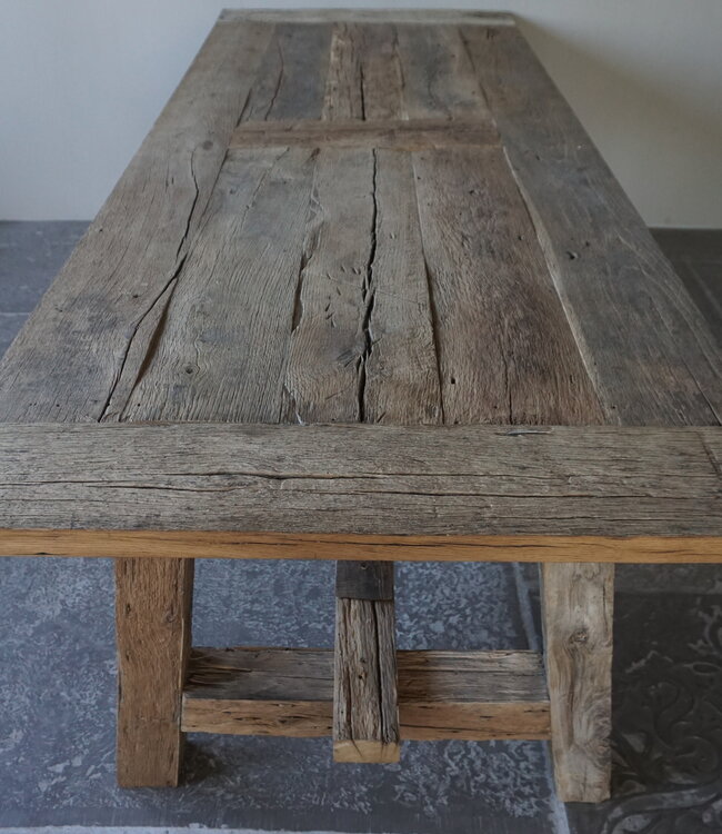 Rene Houtman Oud Eikenhouten Tafel | L270 | Tweedekansje!