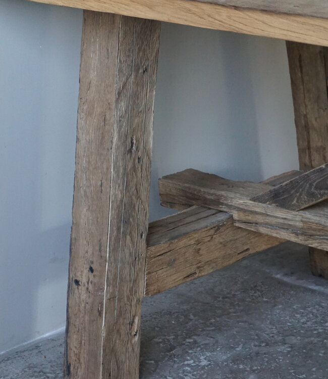Rene Houtman Oud Eikenhouten Tafel | L270 | Tweedekansje!