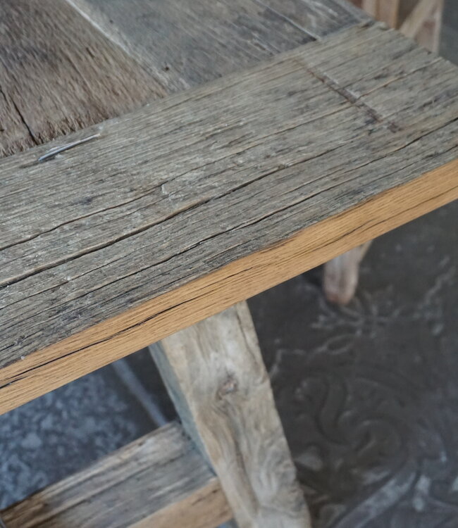 Rene Houtman Oud Eikenhouten Tafel | L270 | Tweedekansje!