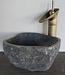 Rene Houtman Kleine Stenen Waskom + Spoelgat | H13,5 x B26 x D27 cm